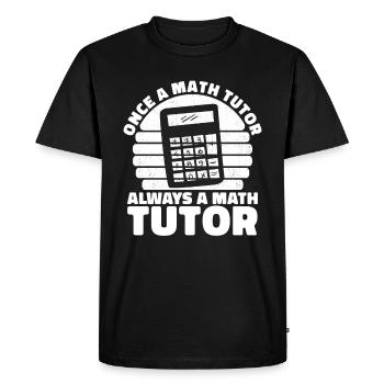 Professeur de mathématiques Professeur de mathématiques Drôle - T-shirt Premium bio Homme - noir - Devant - Nico (187cm)