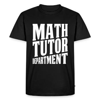 Math Teacher Math Teacher Department - Men's Premium Organic T-Shirt - black - Front - Nico (187cm)