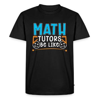 Professeur de mathématiques Professeur de mathématiques Drôle - T-shirt Premium bio Homme - noir - Devant - Nico (187cm)