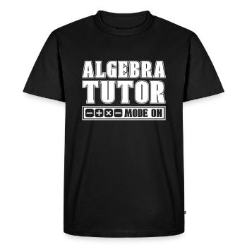 Math Teacher Math Teacher Algebra - Men's Premium Organic T-Shirt - black - Front - Nico (187cm)