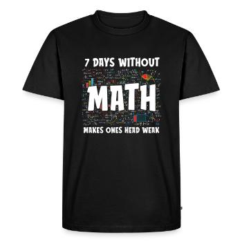 Math Teacher Math Teacher Funny - Men's Premium Organic T-Shirt - black - Front - Nico (187cm)