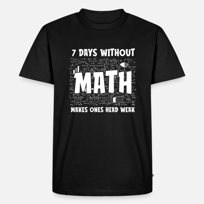 Math Teacher Math Teacher Funny - Men's Premium Organic T-Shirt - black