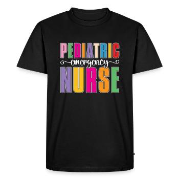 Nurse Nursing Emergency Nurse - Men's Premium Organic T-Shirt - black - Front - Nico (187cm)
