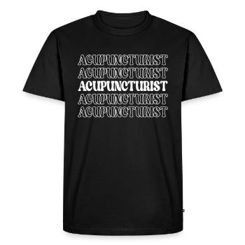 Acupuncturist TCM Traditional Chinese Medicine - Men's Premium Organic T-Shirt - black - Front - Nico (187cm)