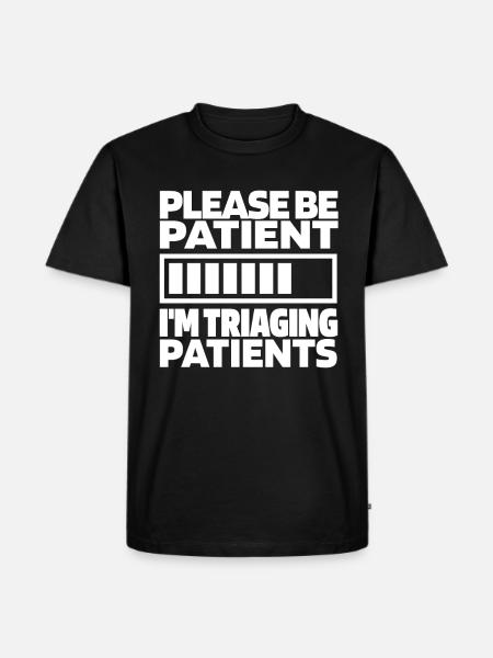 Krankenschwester Lustig Notfallkrankenschwester - Männer Premium Bio T-Shirt - Schwarz