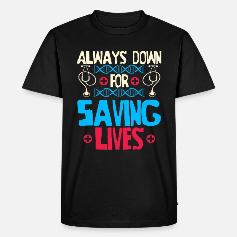 Krankenschwester Witzig Notfall Krankenschwester - Männer Premium Bio T-Shirt - Schwarz