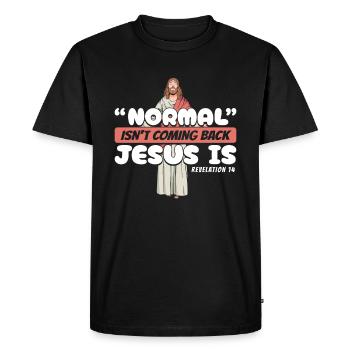 Christianisme chrétien - T-shirt Premium bio Homme - noir - Devant - Nico (187cm)