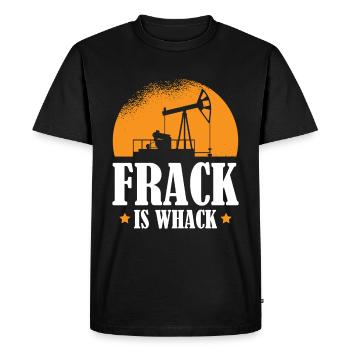 Fracturation hydraulique d’une plate-forme pétrolière - T-shirt Premium bio Homme - noir - Devant - Nico (187cm)