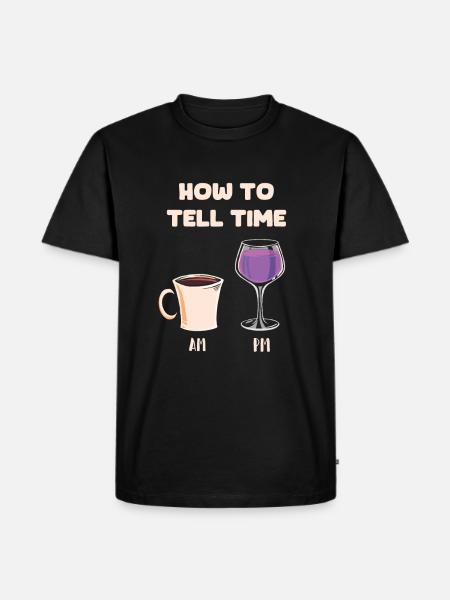 Coffee Cafe Coffee Wine - Men's Premium Organic T-Shirt - black