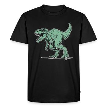 Trex T Rex Dino Grand - T-shirt Premium bio Homme - noir - Devant - Nico (187cm)