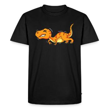 Trex T Rex Dino Mignon - T-shirt Premium bio Homme - noir - Devant - Nico (187cm)