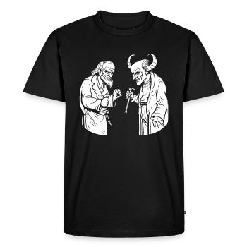 Christian Christianity Funny - Men's Premium Organic T-Shirt - black - Front - Nico (187cm)