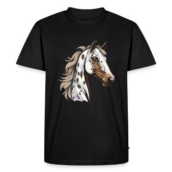 Sports équestres équestres à cheval - T-shirt Premium bio Homme - noir - Devant - Nico (187cm)