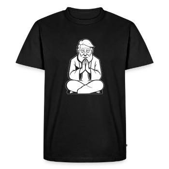 Christianisme chrétien - T-shirt Premium bio Homme - noir - Devant - Nico (187cm)