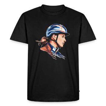 Horses - Men's Premium Organic T-Shirt - black - Front - Nico (187cm)