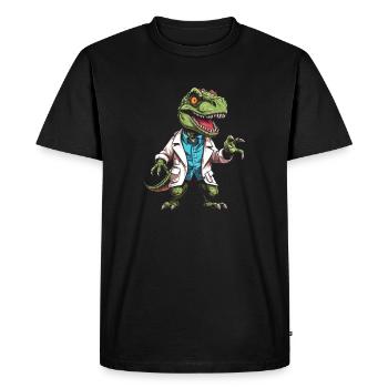 Trex T Rex Dino Cool - T-shirt Premium bio Homme - noir - Devant - Nico (187cm)