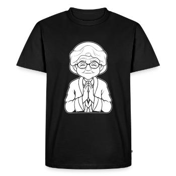 Christian Christianity Granny - Men's Premium Organic T-Shirt - black - Front - Nico (187cm)
