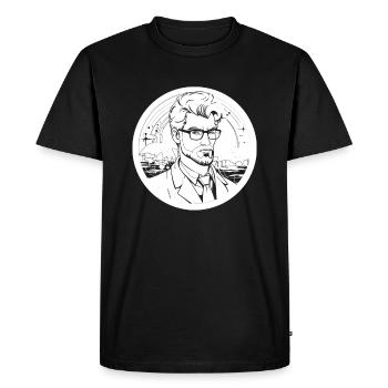 Analyste de données en science des données - T-shirt Premium bio Homme - noir - Devant - Nico (187cm)
