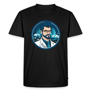 Analyste de données en science des données Cool - T-shirt Premium bio Homme - noir - Devant - Nico (187cm)