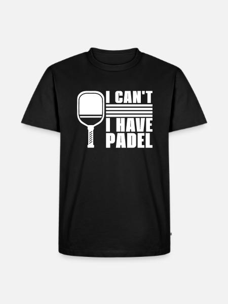 Padel ei Puedo Tengo Padel - Premium luomulaatuinen miesten t-paita - musta