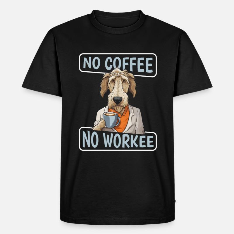 Café Café Irish Wolfhound - T-shirt Premium bio Homme - noir