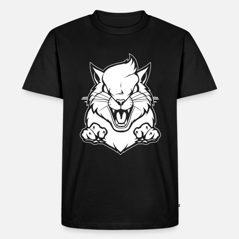 Eichhörnchen Wütend - Männer Premium Bio T-Shirt - Schwarz
