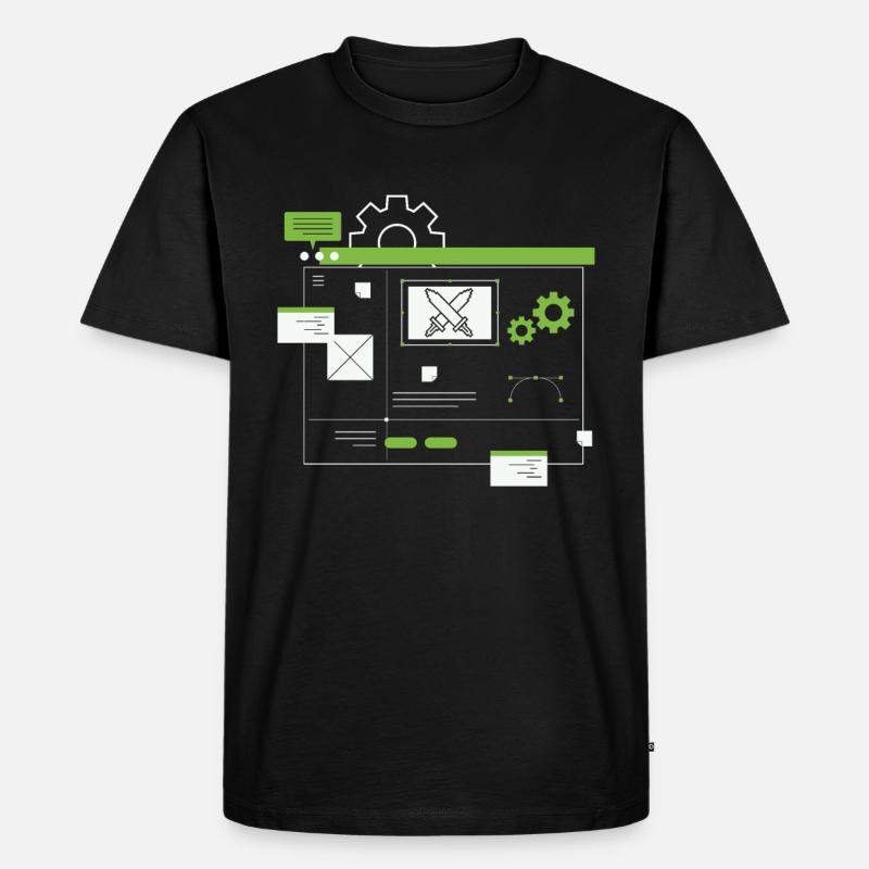 Entwickler Coder Programmierer - Männer Premium Bio T-Shirt - Schwarz