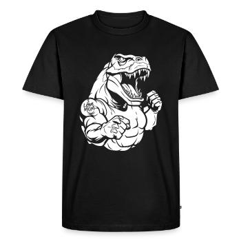 Trex T Rex Dino Biceps Tattoo I Love Mom - Men's Premium Organic T-Shirt - black - Front - Nico (187cm)