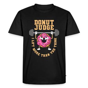 Donut Fitness Donut Gym - T-shirt Premium bio Homme - noir - Devant - Nico (187cm)