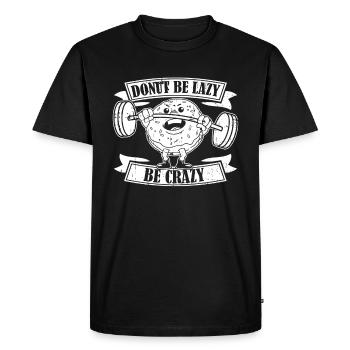 Donut Fitness Funny Donut Gym - T-shirt Premium bio Homme - noir - Devant - Nico (187cm)