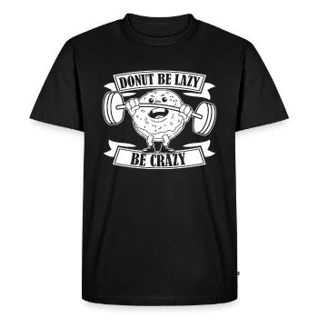 Donut Fitness Funny Donut Gym - T-shirt Premium bio Homme - noir - Devant - Nico (187cm)