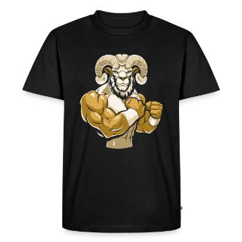 Moutons de remise en forme - T-shirt Premium bio Homme - noir - Devant - Nico (187cm)