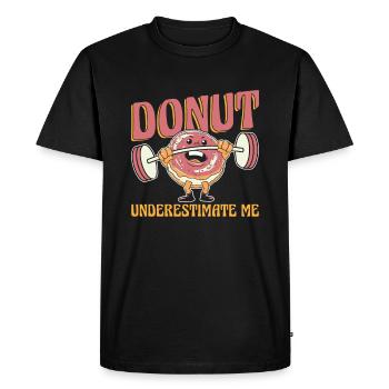 Donut Fitness Donut Gym - T-shirt Premium bio Homme - noir - Devant - Nico (187cm)