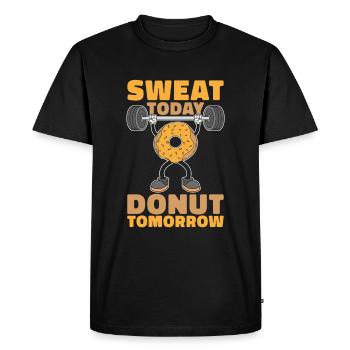 Donut Fitness Donut Gym - T-shirt Premium bio Homme - noir - Devant - Nico (187cm)