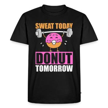 Donut Fitness Donut Gym - T-shirt Premium bio Homme - noir - Devant - Nico (187cm)