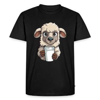 Sheep Coffee - Men's Premium Organic T-Shirt - black - Front - Nico (187cm)