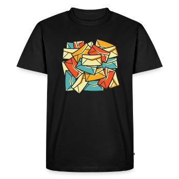Facteur Facteur - T-shirt Premium bio Homme - noir - Devant - Nico (187cm)