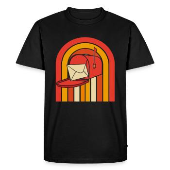 Facteur Facteur - T-shirt Premium bio Homme - noir - Devant - Nico (187cm)