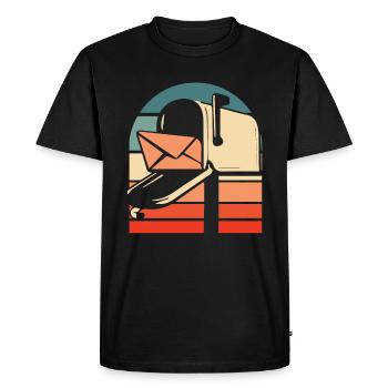 Facteur Facteur - T-shirt Premium bio Homme - noir - Devant - Nico (187cm)