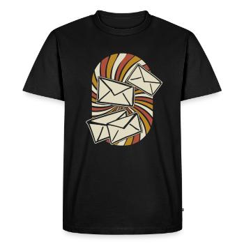 Facteur Facteur - T-shirt Premium bio Homme - noir - Devant - Nico (187cm)