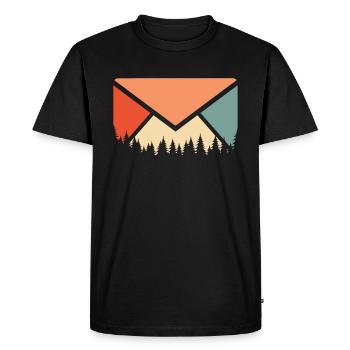 Facteur Facteur - T-shirt Premium bio Homme - noir - Devant - Nico (187cm)