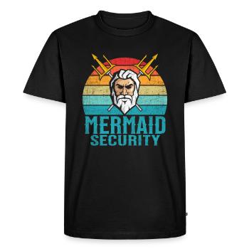 Sirène Sécurité Merman Costume Mermaid Coffre-fort - T-shirt Premium bio Homme - noir - Devant - Nico (187cm)