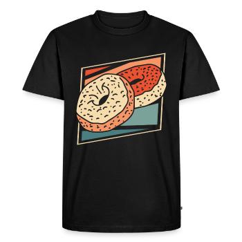 Beignet - T-shirt Premium bio Homme - noir - Devant - Nico (187cm)