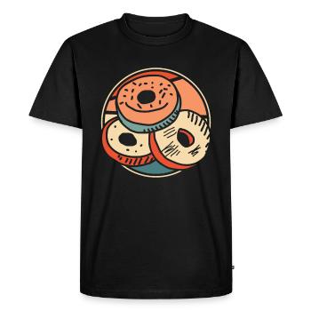 Beignet - T-shirt Premium bio Homme - noir - Devant - Nico (187cm)