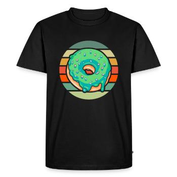 Beignet - T-shirt Premium bio Homme - noir - Devant - Nico (187cm)