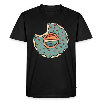 Beignet - T-shirt Premium bio Homme - noir - Devant - Nico (187cm)