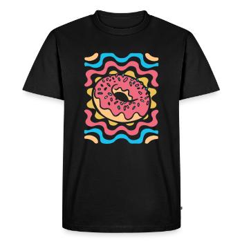Beignet - T-shirt Premium bio Homme - noir - Devant - Nico (187cm)