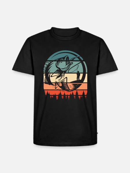 Angler Fishing - Men's Premium Organic T-Shirt - black