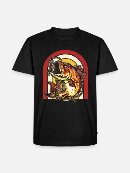 Angler Fishing - Men's Premium Organic T-Shirt - black