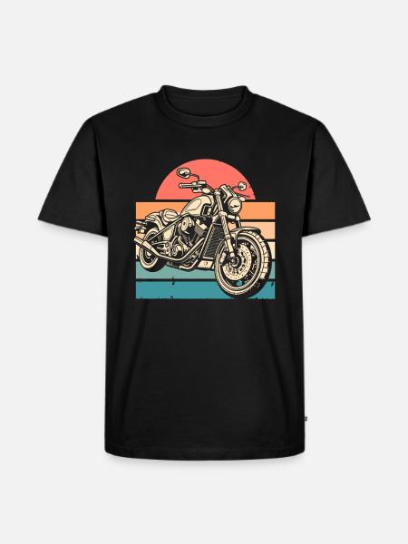 Motorsykkel motorsykkel motorsykkel - Premium økologisk T-skjorte for menn - svart